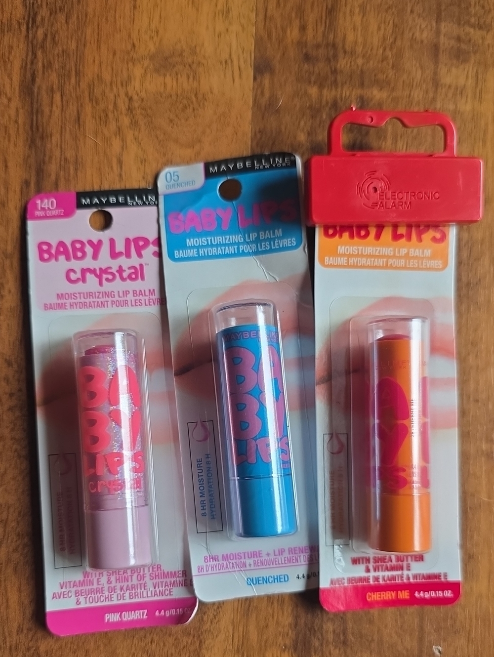 Maybelline Baby Lips Trio - Pink, Blue, Orange